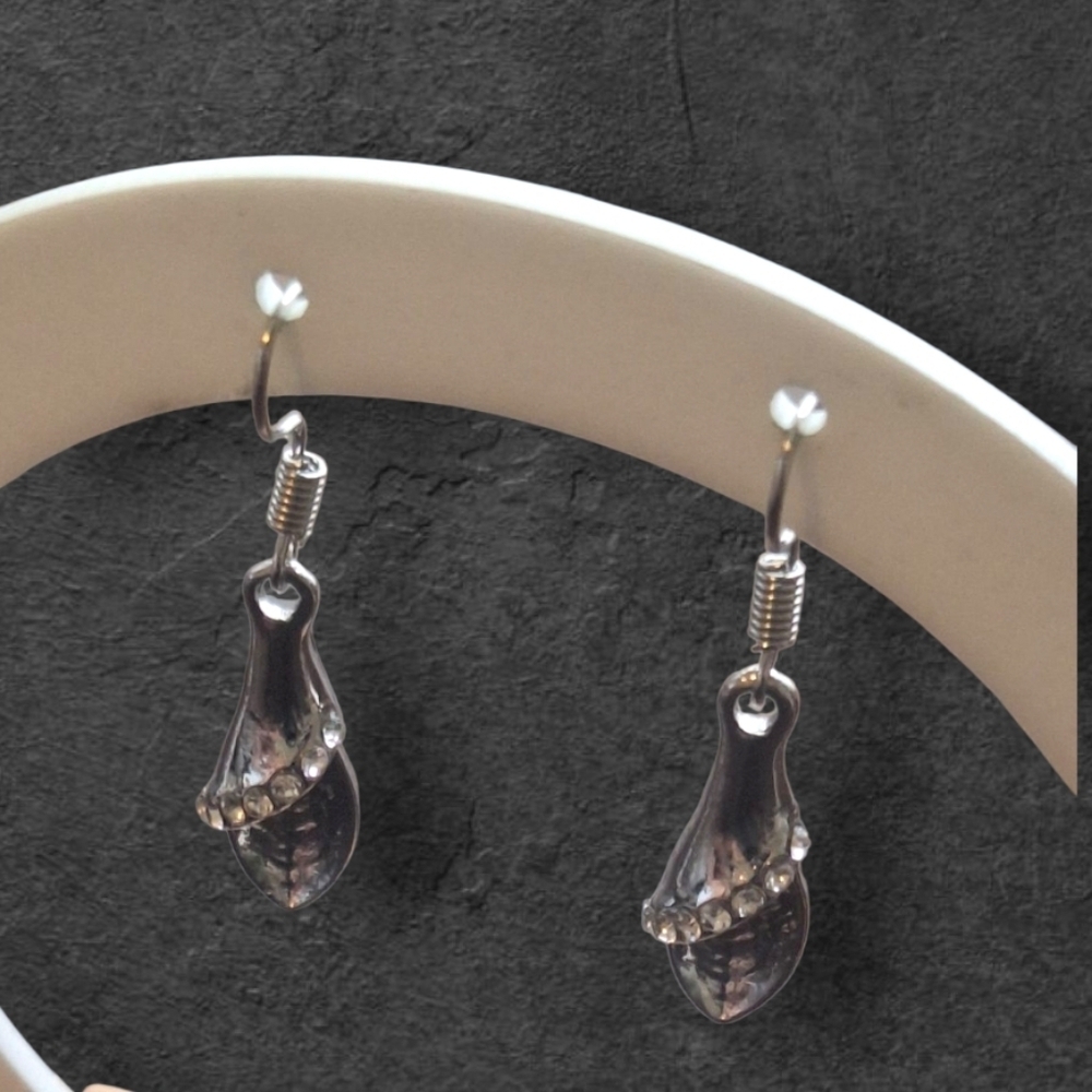 Elegant Silver CZ Drop Earrings